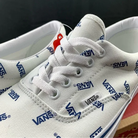 Vans Era White + Blue Logo Men's Various Sizes - Picture 7 of 13
